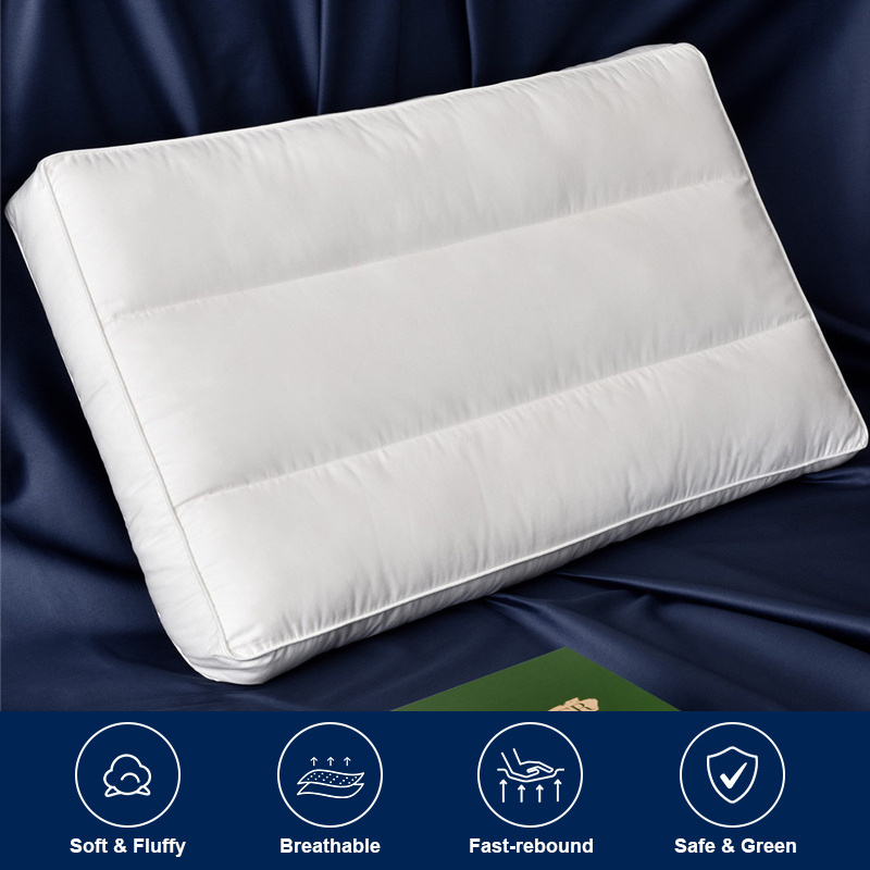 Yatone Three Chamber Pillow Super Soft Pillow Washable High Quality Pillow For Side Back Stomach Sleepers