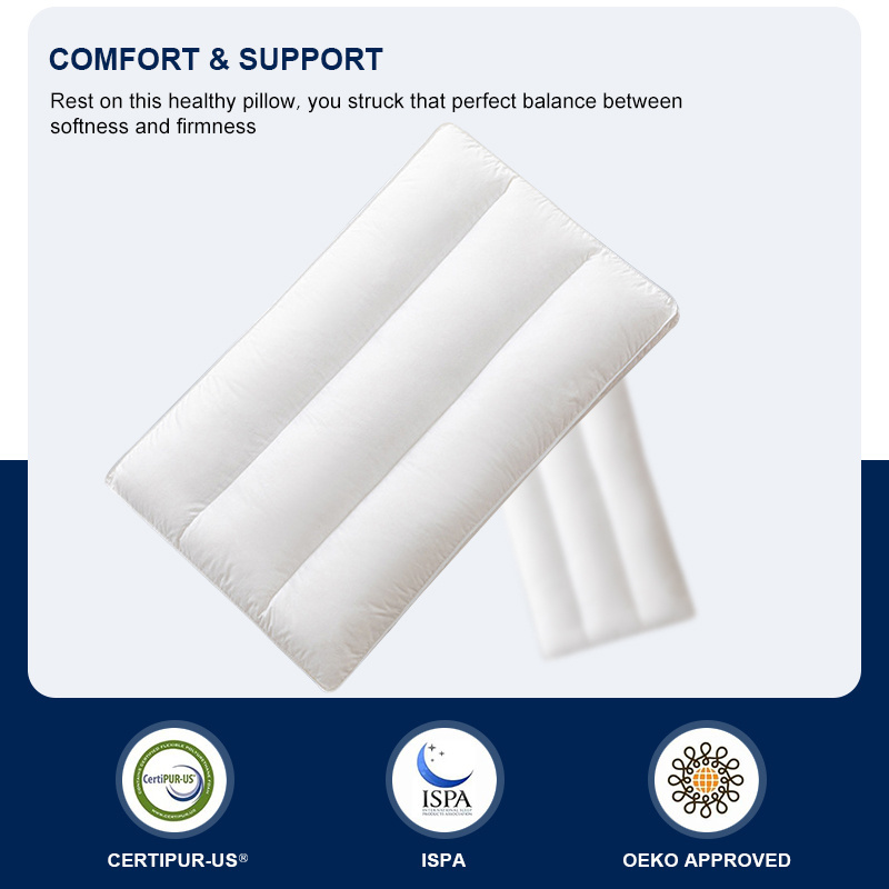 Yatone Three Chamber Pillow Super Soft Pillow Washable High Quality Pillow For Side Back Stomach Sleepers