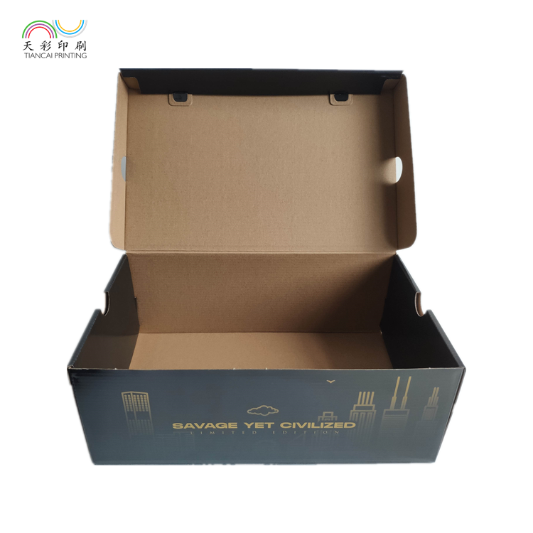 Retail Custom Print Luxury Premium Empty Mens Magnetic Foldable Hard Paper Cardboard Shoe Box With Logo