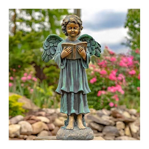 Life Size figure Sculpture fashion Bronze Angel Statue super pretty Angel statues for daily decoration Factory Wholesale