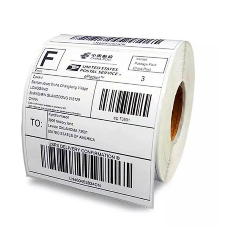 Cost-effective Waterproof Thermal Shipping Labels Printer 4x6 Sticker Fold A6 Direct Thermal Waybill Label Paper