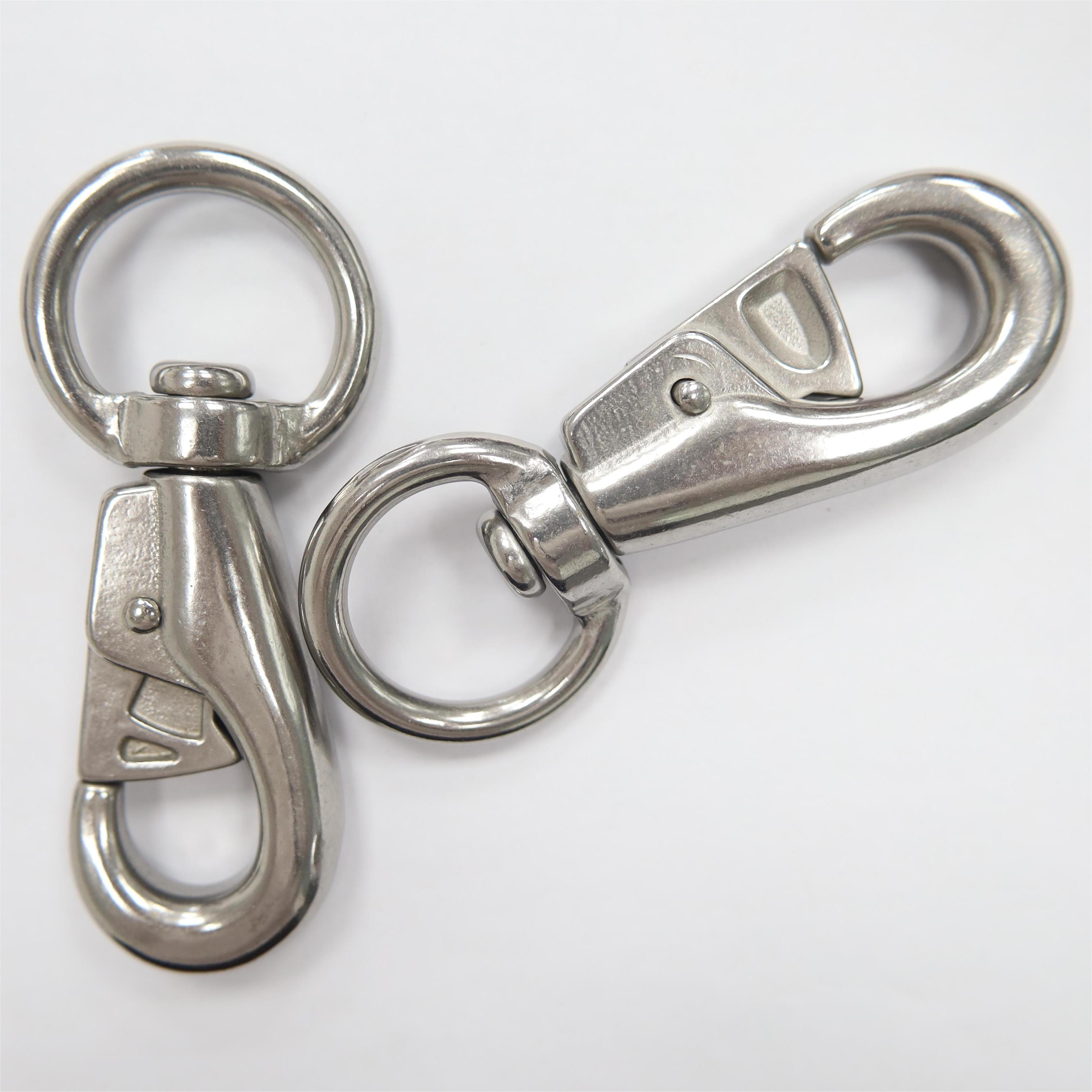 Whole Sale Corrosion Resistance Stainless Steel Swivel Snap Hook Carabiner