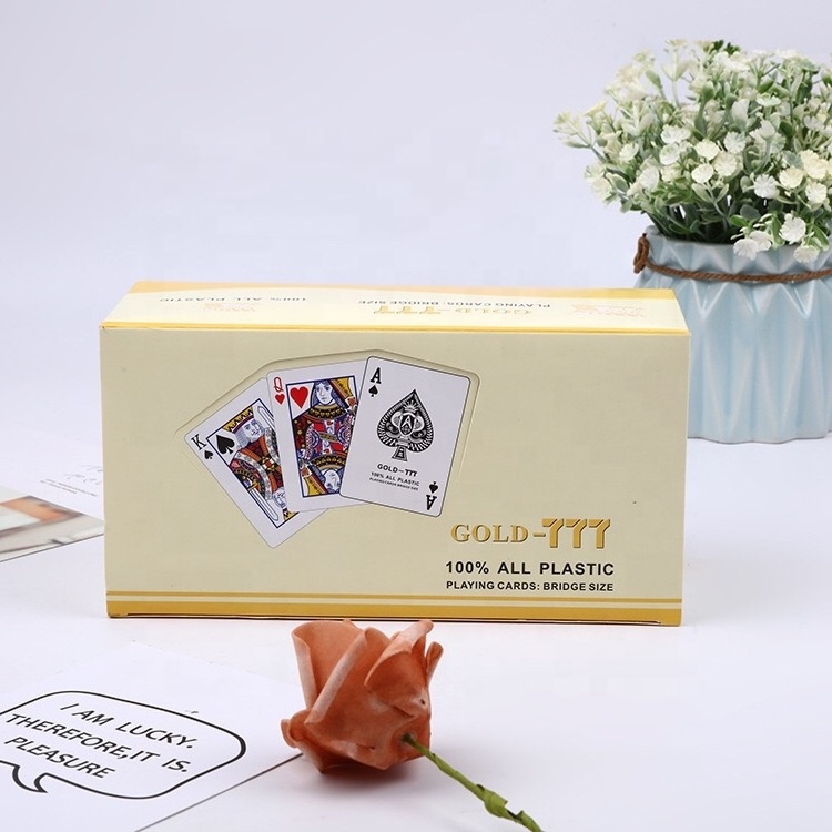 777-JB custom printed fouriner plastic spanish playing card