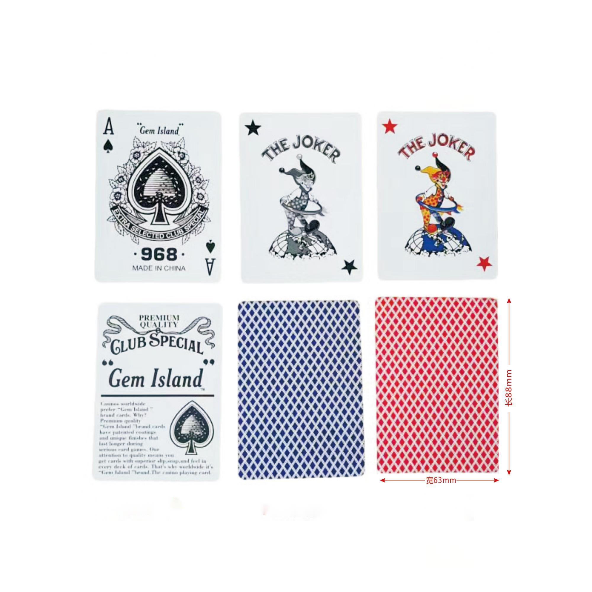 High Quality 100% Plastic Pvc Waterproof Playing Cards Casino Texas Hold'em Poker Playing Cards In Bulk