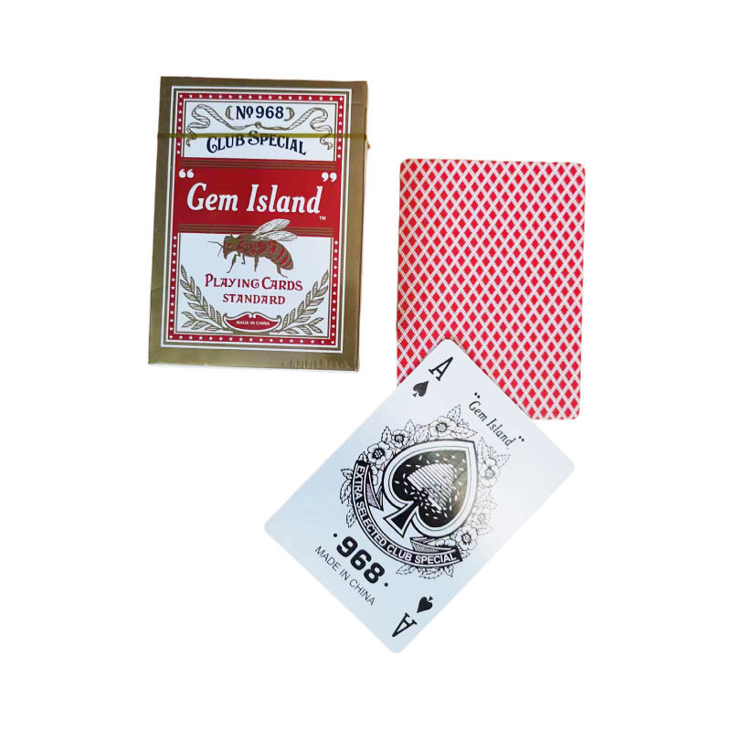 Waterproof Blue & Red Color Texas  Playing Cards Texas Hold'em Poker Card