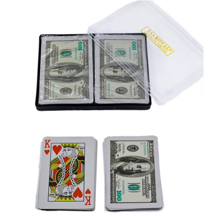 Factory Direct High Quality design pvc playing cards customized souvenir printing casino recycled cards/poker/deck of on sale