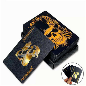 TC Own Brand plastic black poker playing cardscustom kuwait plastic playing cardsplaying cards high quality plastic