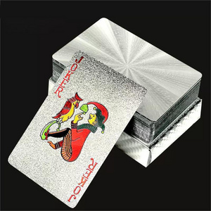 Light Hot Red Blue Plastic White Paper Poker Pvc Plastic Waterproof Wholesale Cheap Price Playing plastic playing card