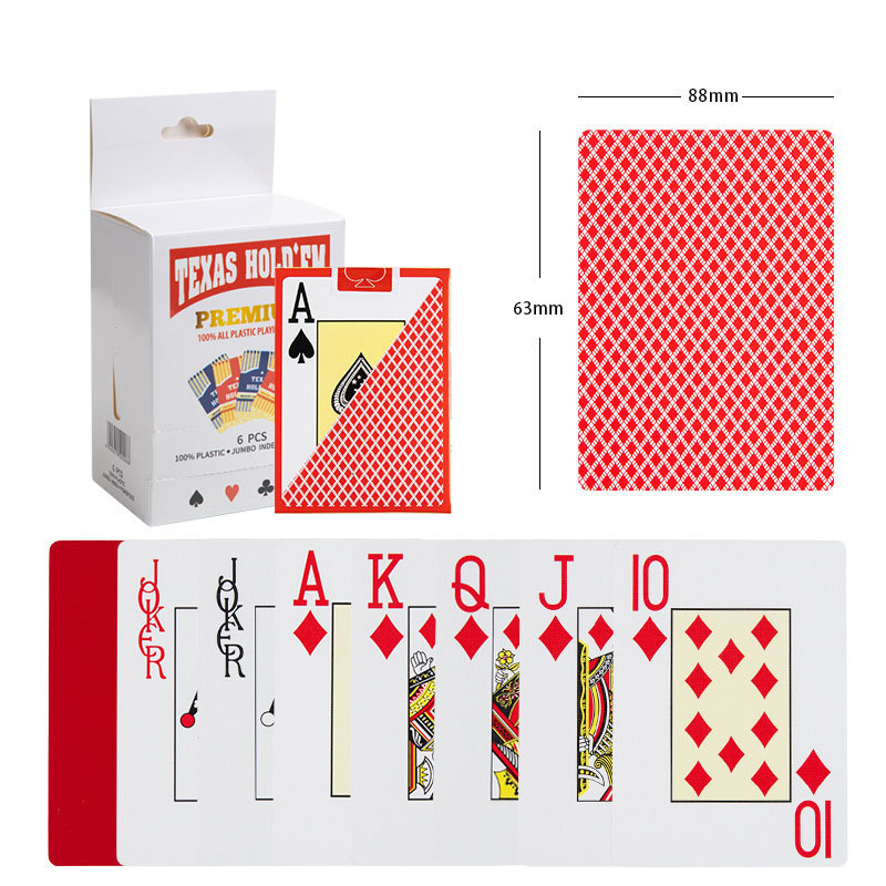 Poker Deluxe Casino Grade smooth Pvc Plastic Poker poker Table Playing Cards