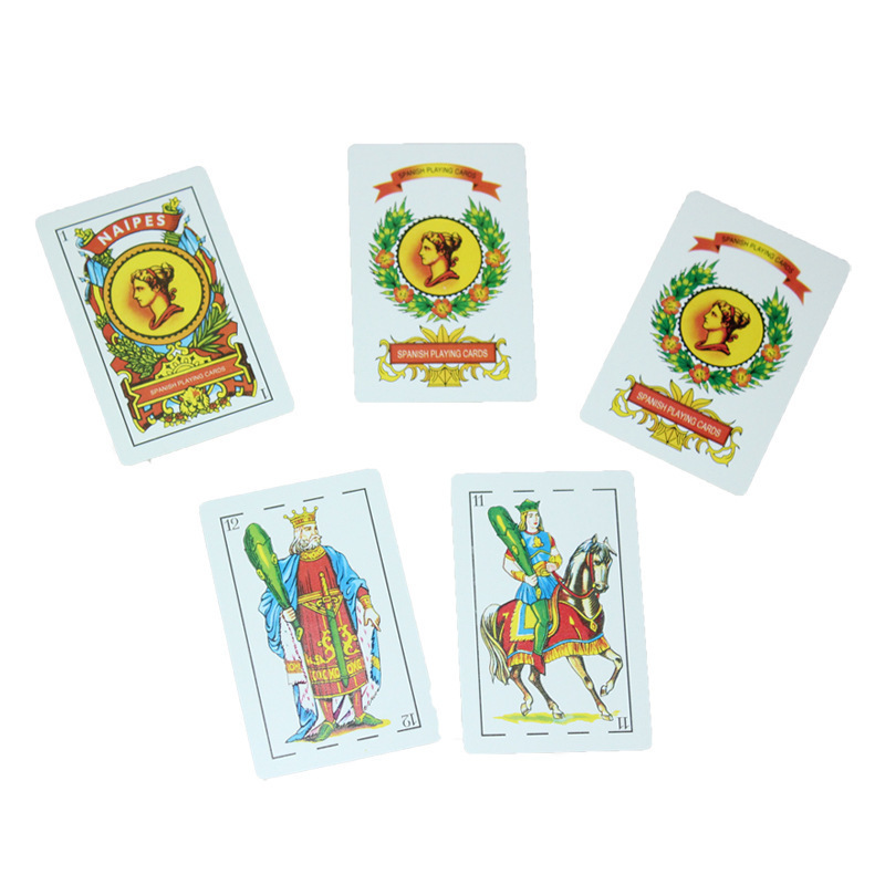 China Manufacturer Custom Printing Cards Poker Naipes Playing Cards Spanish Playing Cards