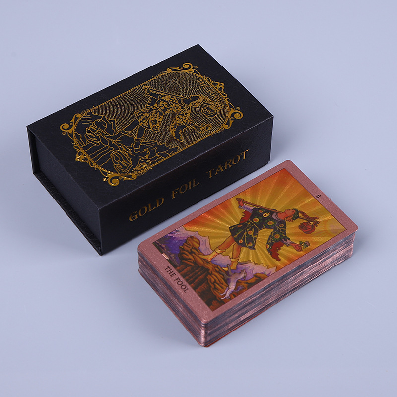 TC Golden Tarot Cards High Quality Gold Tarot Cards Tarot Cards With Gold Foil And Box