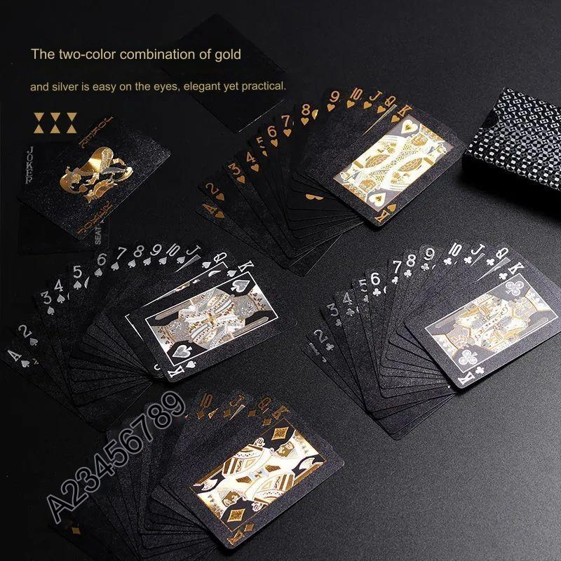 Promotional Plastic Waterproof Poker Plastic Customized Playing Cards Plastic Waterproof Black Diamond Poker