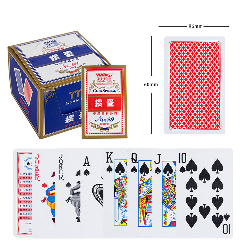 Oem playing cards custom 100% waterproof plastic plastic organizer tray for playing cards 100% pvc playing cards plastic