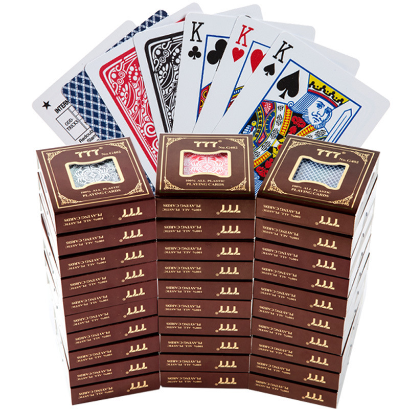 Oem playing cards custom 100% waterproof plastic plastic organizer tray for playing cards 100% pvc playing cards plastic