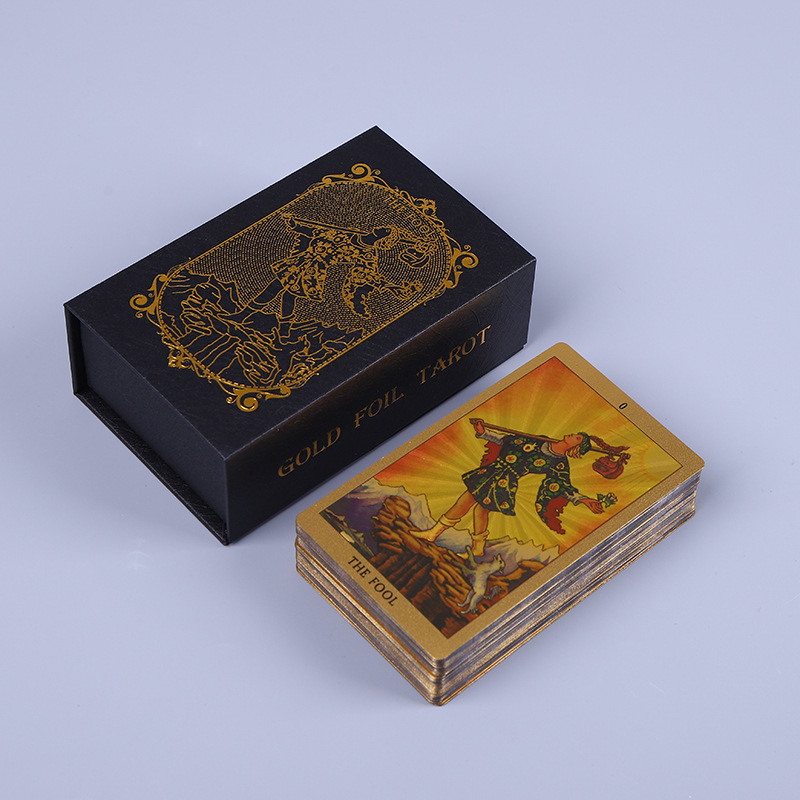 TC Golden Tarot Cards High Quality Gold Tarot Cards Tarot Cards With Gold Foil And Box