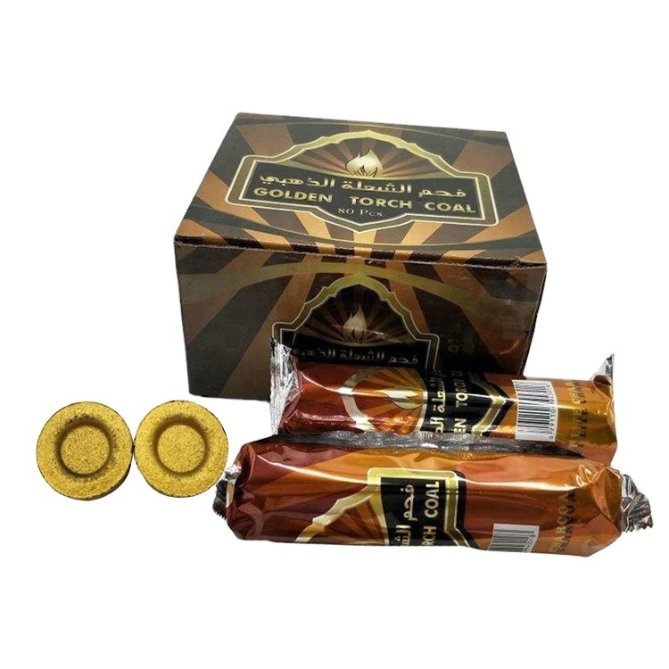 Golden torch shisha hookah charcoal coal