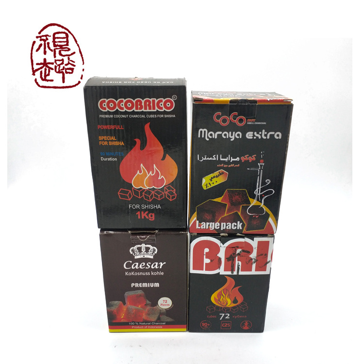 Long Burning Time Indonesia Bulk Hookah Coconut Shell Charcoal