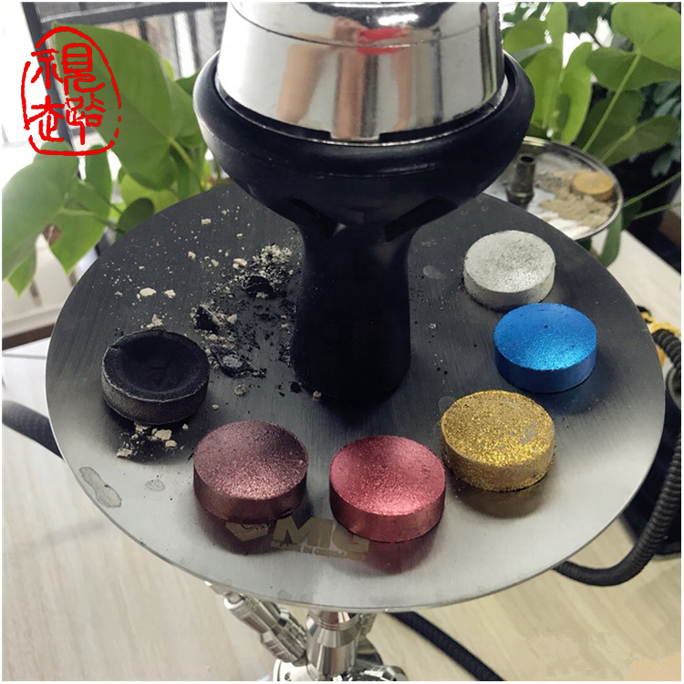 TC machine made charcoal for incense shisha colorful support customization high quality coal quick ignition