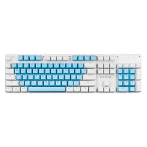 Customs logo High quality blue switch 104 keys wired  mechanical gaming keyboard