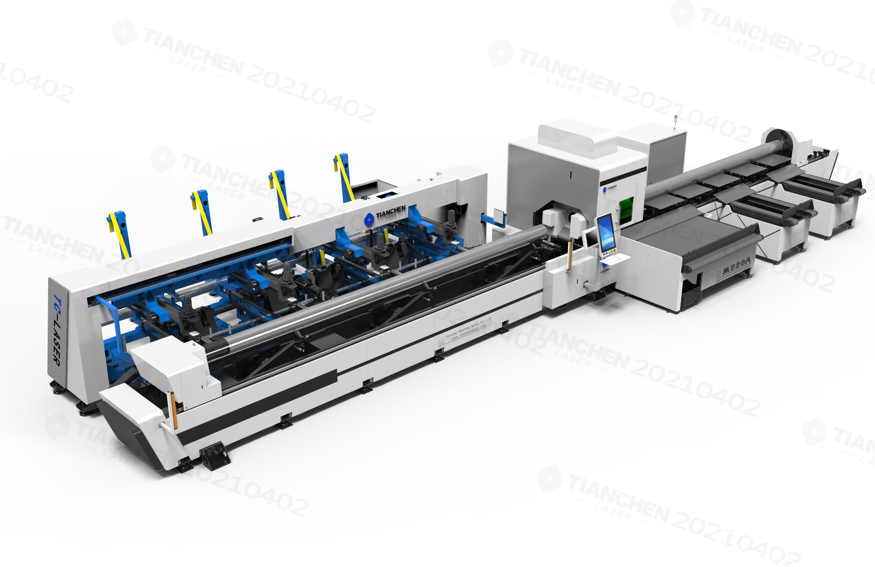 Fiber Laser Cutting Square and round Tube Equipped pneumatic Cutting Pipe Metal Pipe Laser Cutting Equipment Japan motor