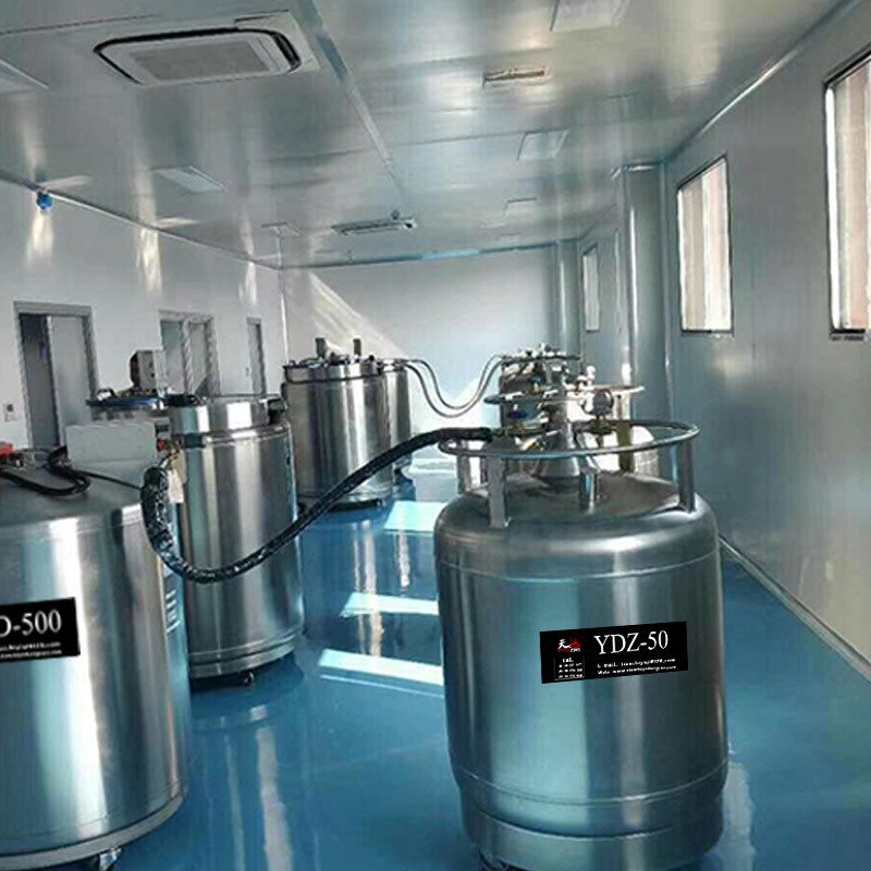 Self-pressurized Cryogenic Tank YDZ-15 ~ 1000L Stainless Steel Storage Liquid Nitrogen Container