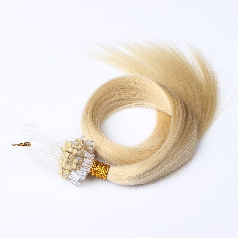 Tianci Micro Ring Hair Extensions Micro Links And Loop Remy Human Hair Extensions With Light Color