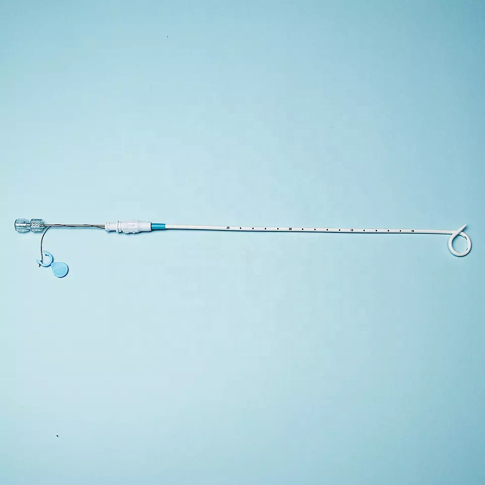 Tianck medical disposable urology pigtail drainage hydrophilic coated biliary drainage catheter