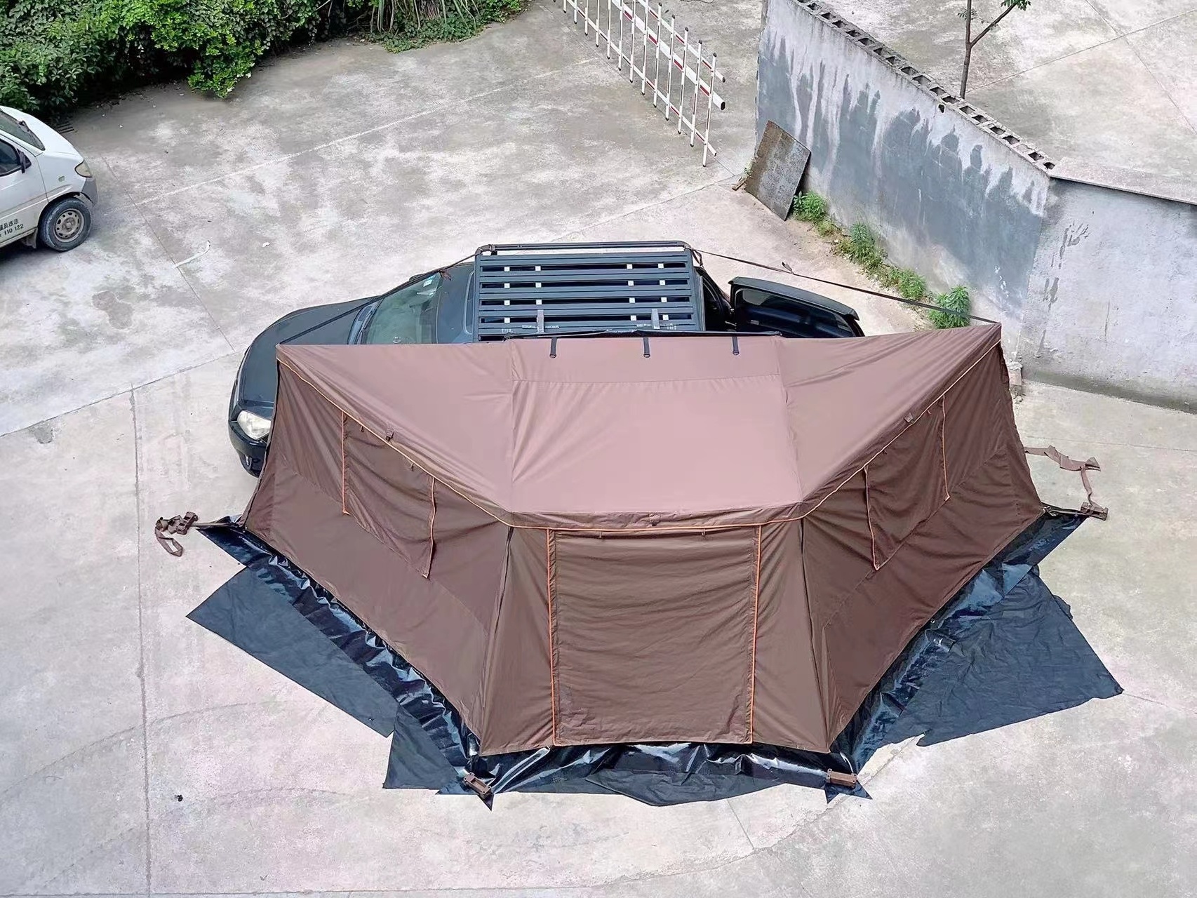 2023 New Version 4WD Foxwing 180 Degree free standing Fan Car Rooftop Side Awning for Camping