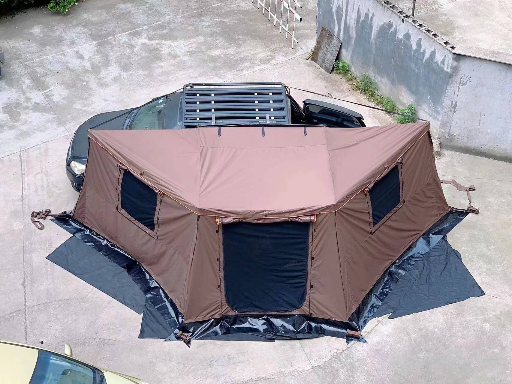 2023 New Version 4WD Foxwing 180 Degree free standing Fan Car Rooftop Side Awning for Camping