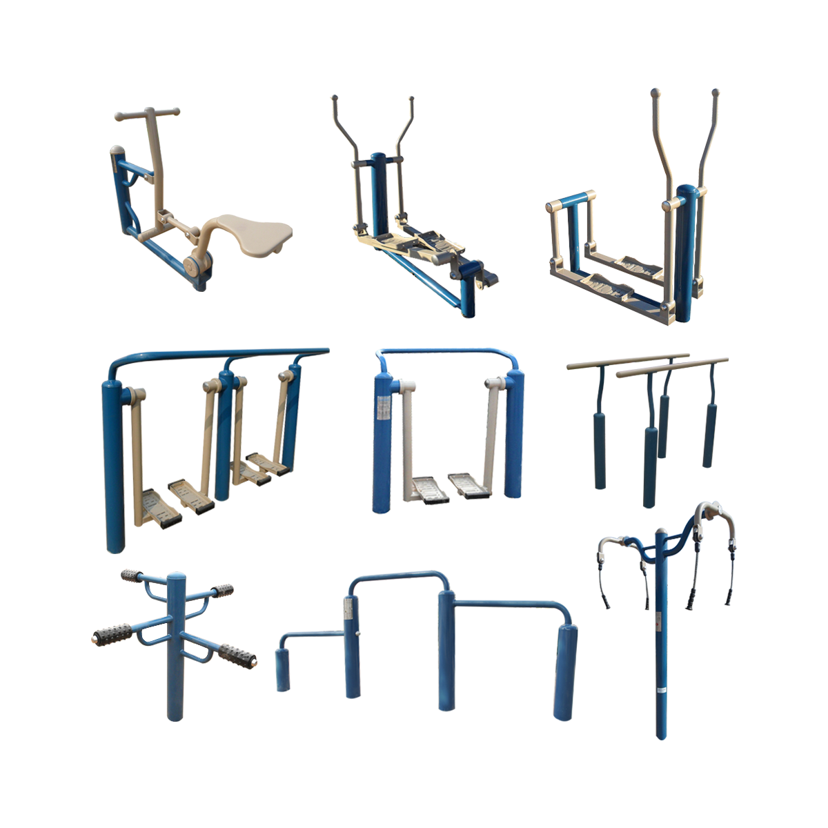 Public Park or Garden body building keep fit outdoor fitness equipment