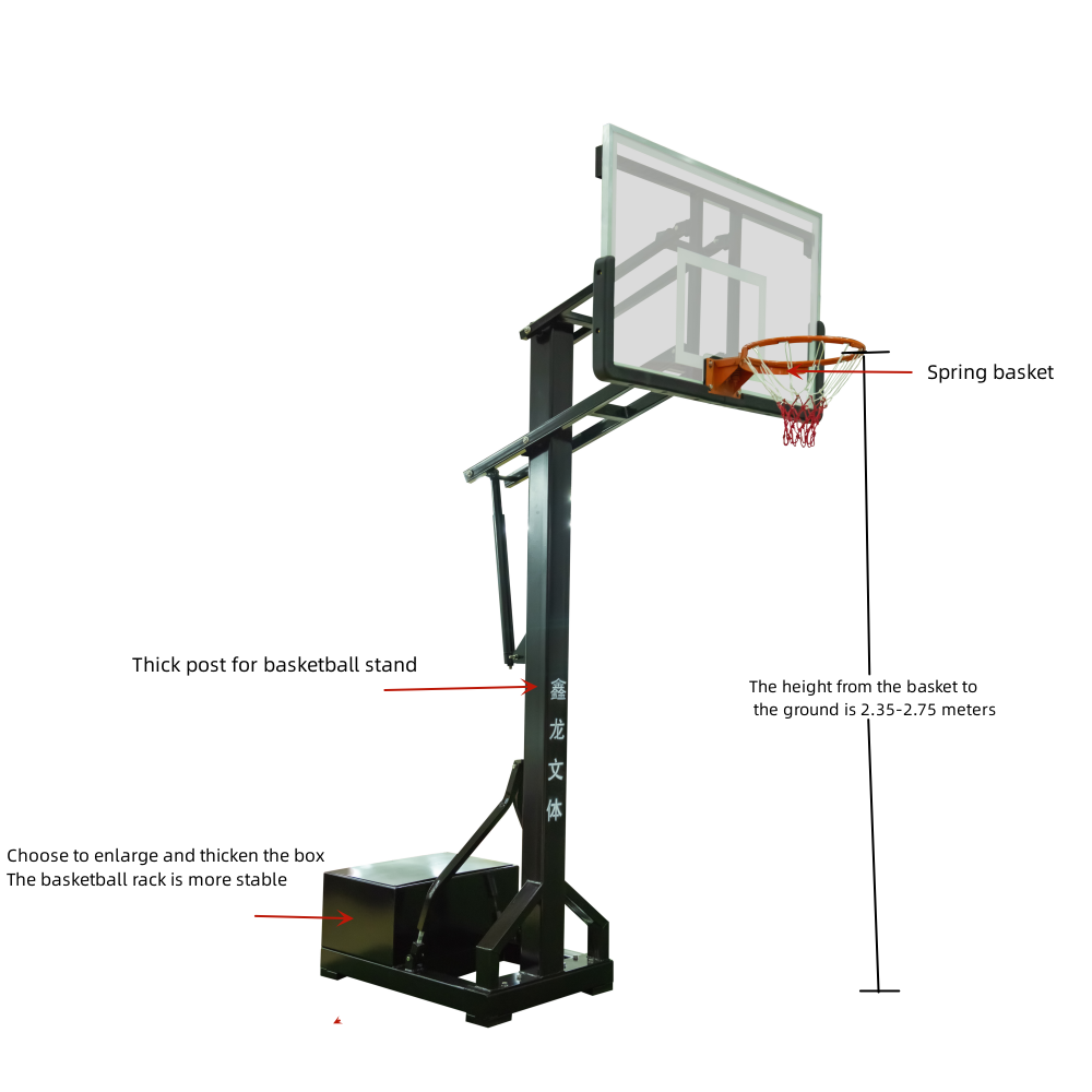 Cheaper Price Height Adjustable Basketball Stand Basketball Pole for Sale