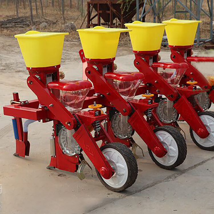 Agricultural Machinery Precision Corn Seeder Corn Drill 2.3.4 Rows Corn Seeder Tractor Mounted Red Planter Seeder 4 6 10