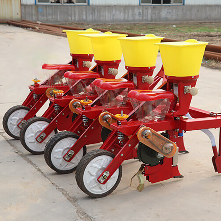 Agricultural Machinery Precision Corn Seeder Corn Drill 2.3.4 Rows Corn Seeder Tractor Mounted Red Planter Seeder 4 6 10