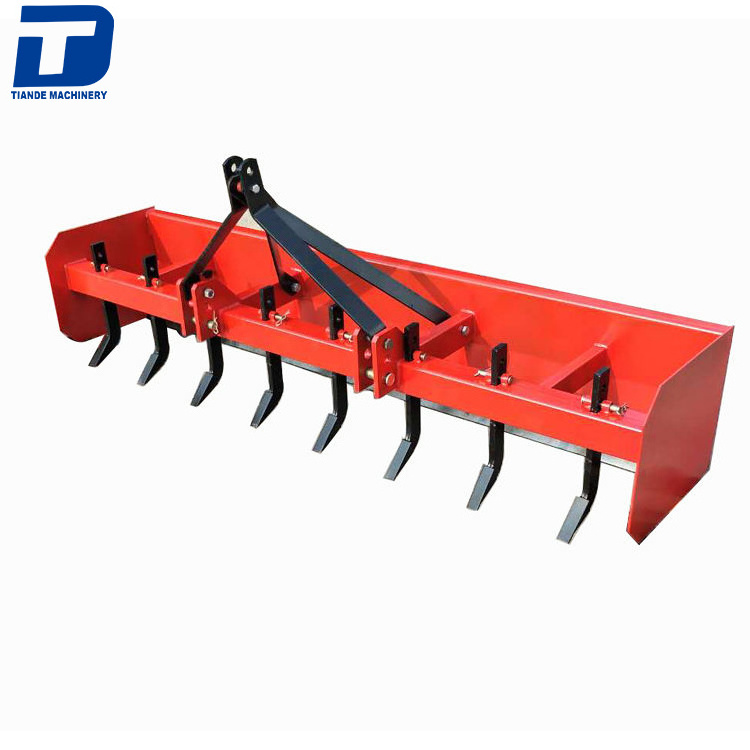 Hot sale land Agricultural Agricultural equipment 3 point tractor rear box grader blade