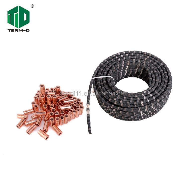 Horizontal wire saw cutting reinforced concrete ,stone, granite and marble