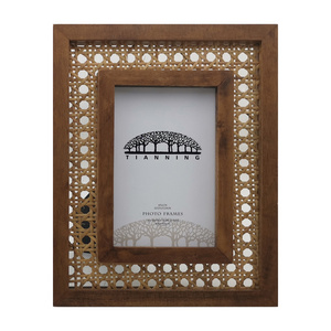 Antique decorative Rattan   photo frame for painting custom frames photo frame price christmas ornaments