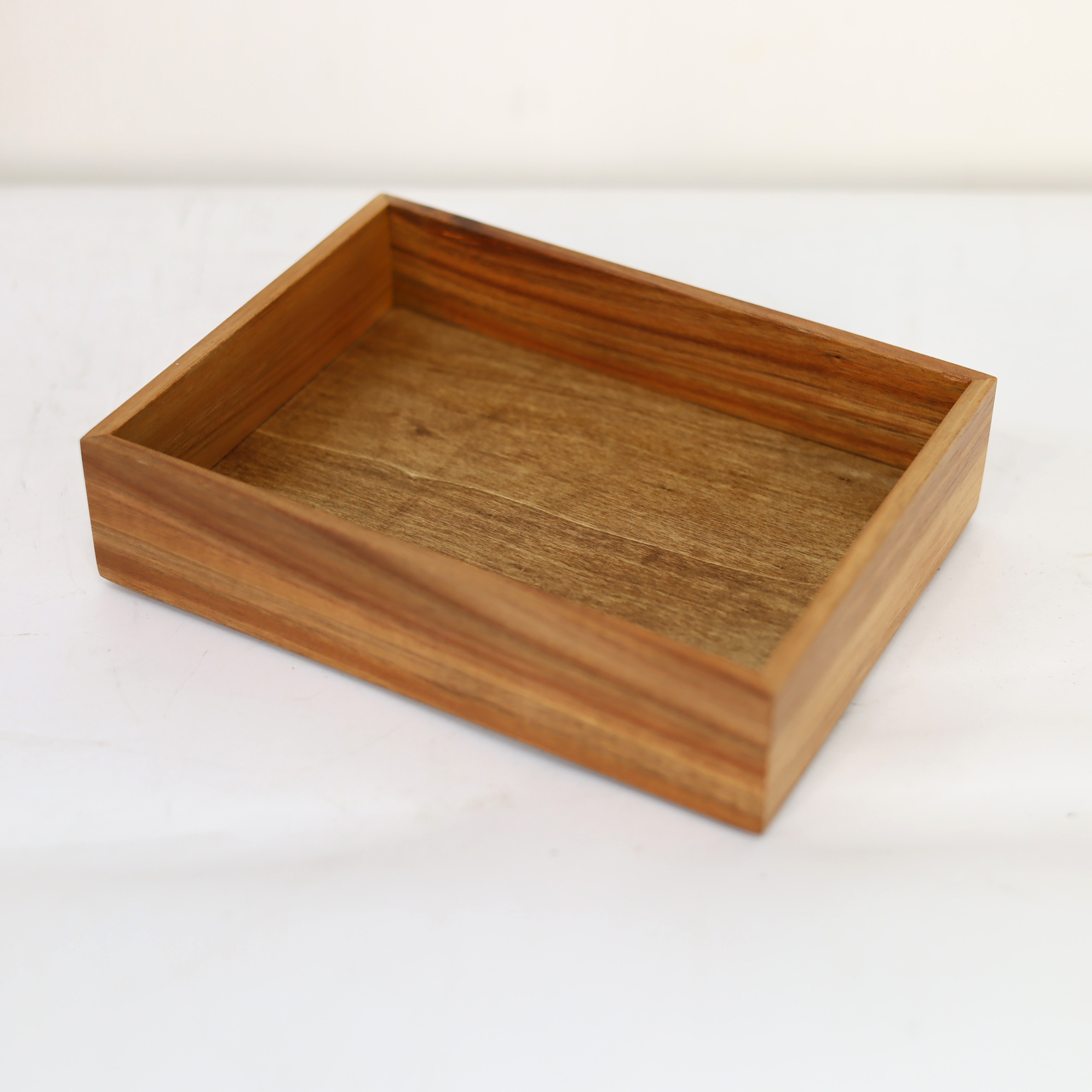 Custom Luxury Bamboo Wood Stackable Drawer Organizer | Wooden Serving Tray | Bath Mini Storage Box Earring Ring Display Boxes