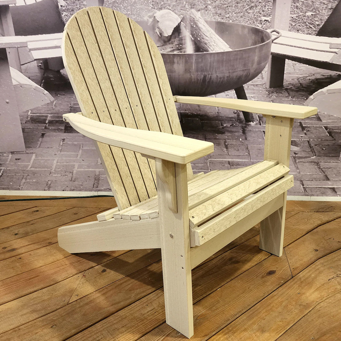 Classic Outdoor Garden Beach Wooden Chairs Deluxe Tall and Wide Poly Adirondack Chair Wholesale Custom