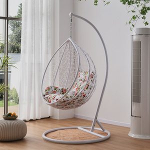 Bedroom leisure Chair  PE Swing Chair  with Stand Hanging patio furniture