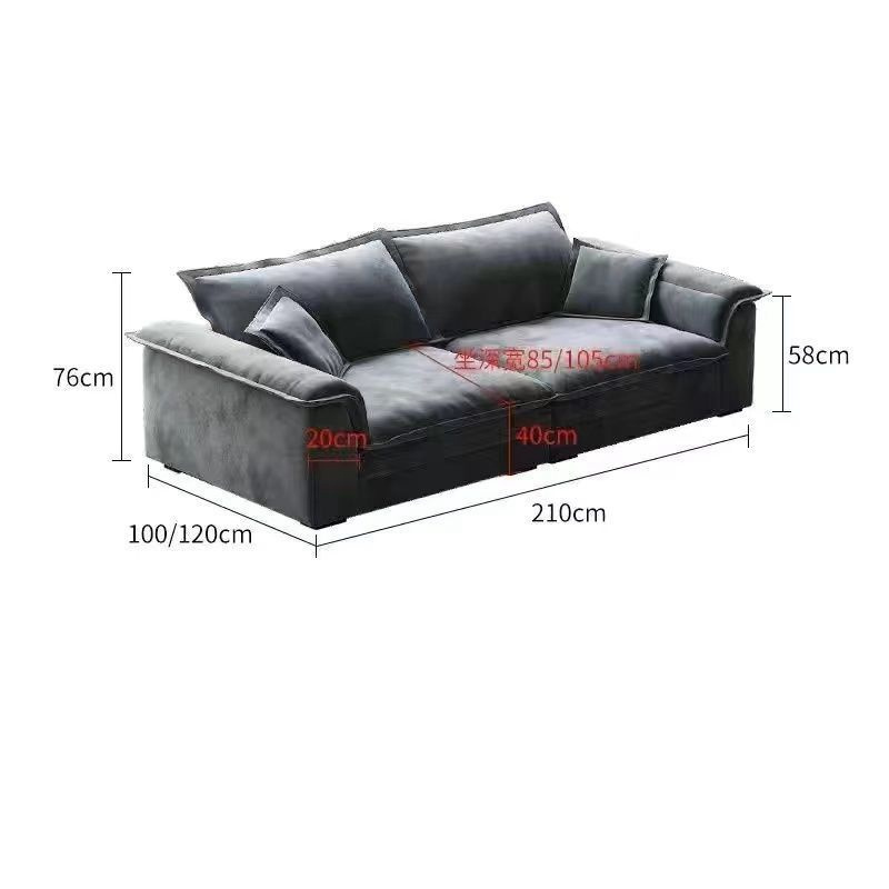 2023 Latest Design Modern Sofa Living Room Furniture Set Modern Luxury Tech Frosted Cloth Fabric Sofa Bed Living Room Sofas