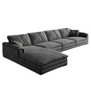 2023 Latest Design Modern Sofa Living Room Furniture Set Modern Luxury Tech Frosted Cloth Fabric Sofa Bed Living Room Sofas