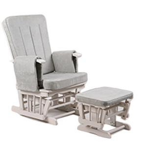 Morden Leisure Breast feeding Baby Lounge Chair Glider Rocking  Chair with Ottoman