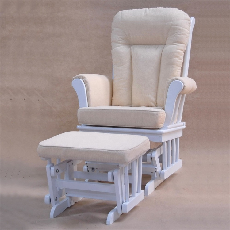 Bedroom Living room Upholstered Blue Reclining Sofa Armchair  Mummy Breastfeeding Baby Rocking Chair