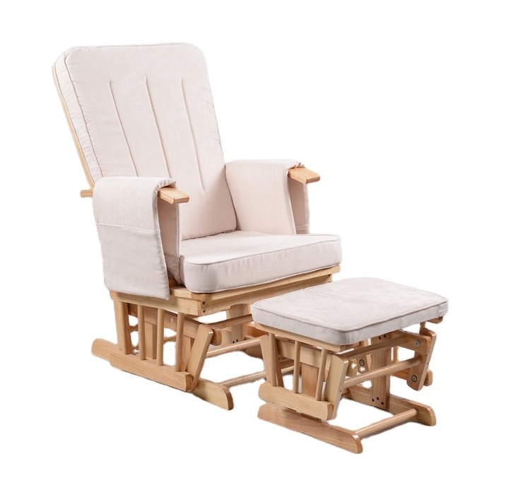 Indoor Leisure Casual Multi position rocking Relaxing rocker chair Mother Nursery Breast feeding glider chair