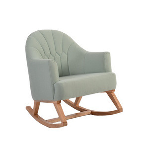 Europe Style Deluxe Rocking Chair Relax in Modern Living Room Furniture with Solid Wood Frame