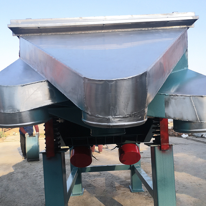 China High Frequency Straight Line Vibro Screen For Sand Gravel high efficiency grain vibrating sieve linear vibrating screen