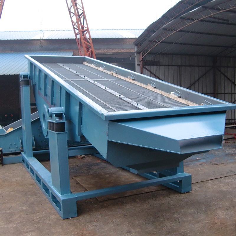 China High Frequency Straight Line Vibro Screen For Sand Gravel high efficiency grain vibrating sieve linear vibrating screen