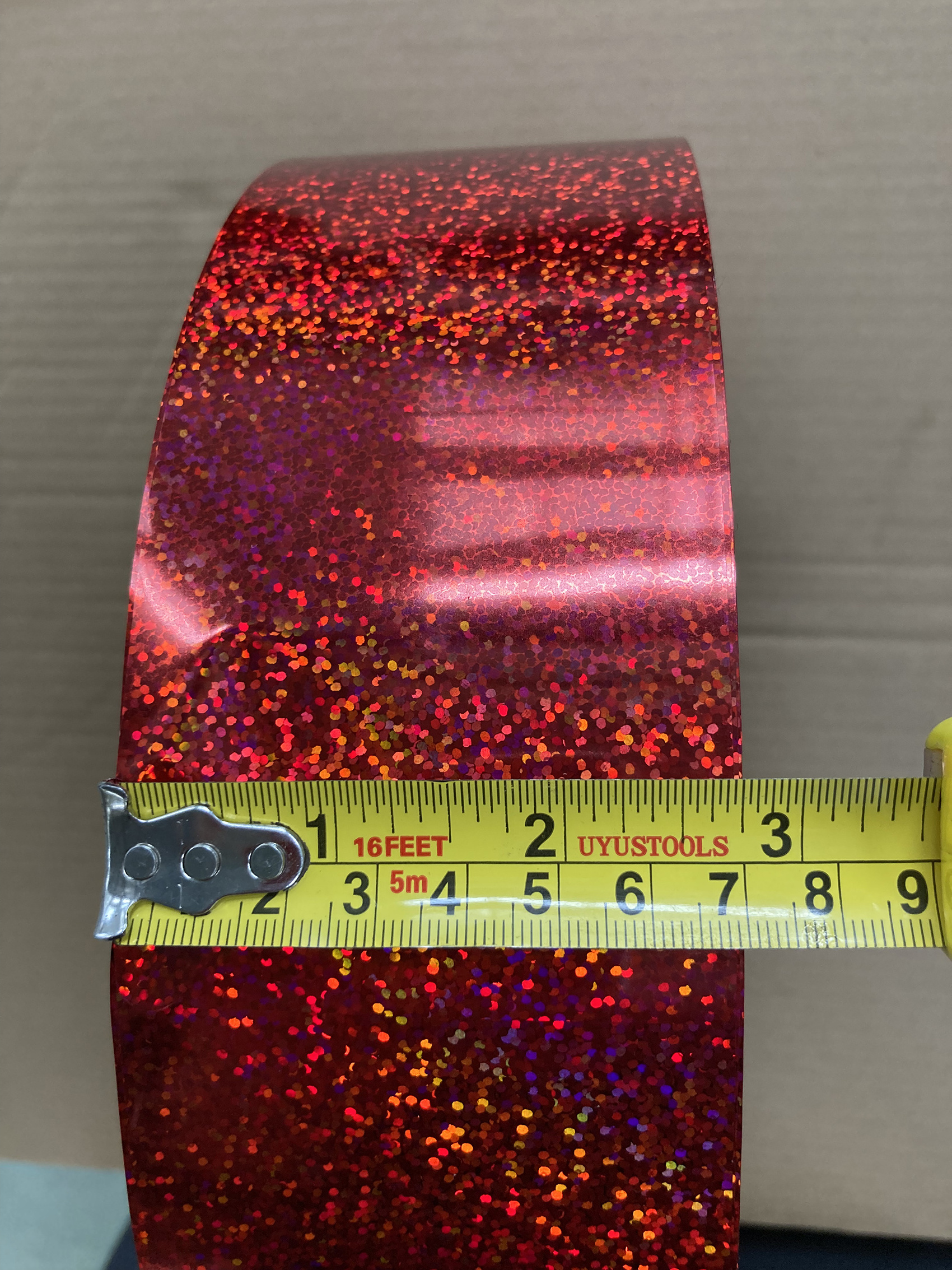 Iridescent gift wrapping film PET holographic wrapping paper packing gift wrapping paper laser film