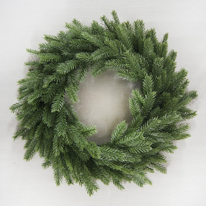 wholesale plain Christmas wreaths for home decoration PE Christmas wreath 60cm lighted outdoor Christmas Wreaths plain