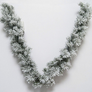 Artificial Greenery Christmas Garland indoor Xmas Garland flocked For Outdoor Indoor Christmas garland Decorations